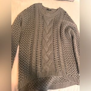 Long sleeve Aritzia gilbert knitted gray modest long sleeve top